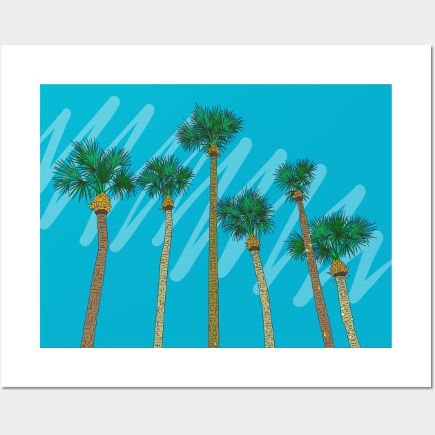 Florida Palm Trees Wall Art by lamaisondulapino